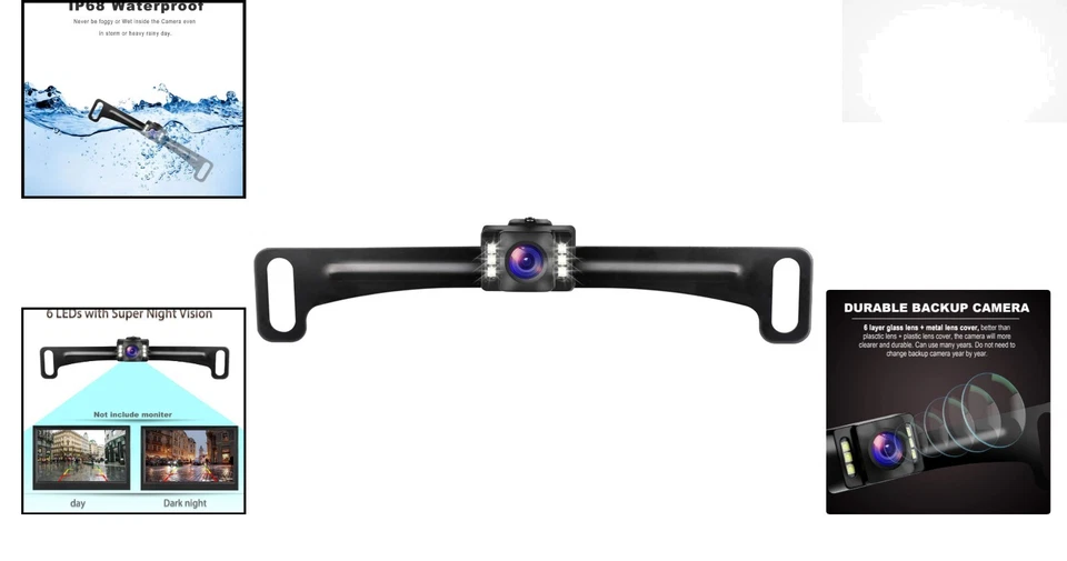 Compact Night Vision Backup Camera for Cars - High Definition & Easy Mounting - Image 2 of 4