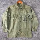 Vintage Military Vietnam USMC Sateen Utility Shirt OG 107 Men’s Medium