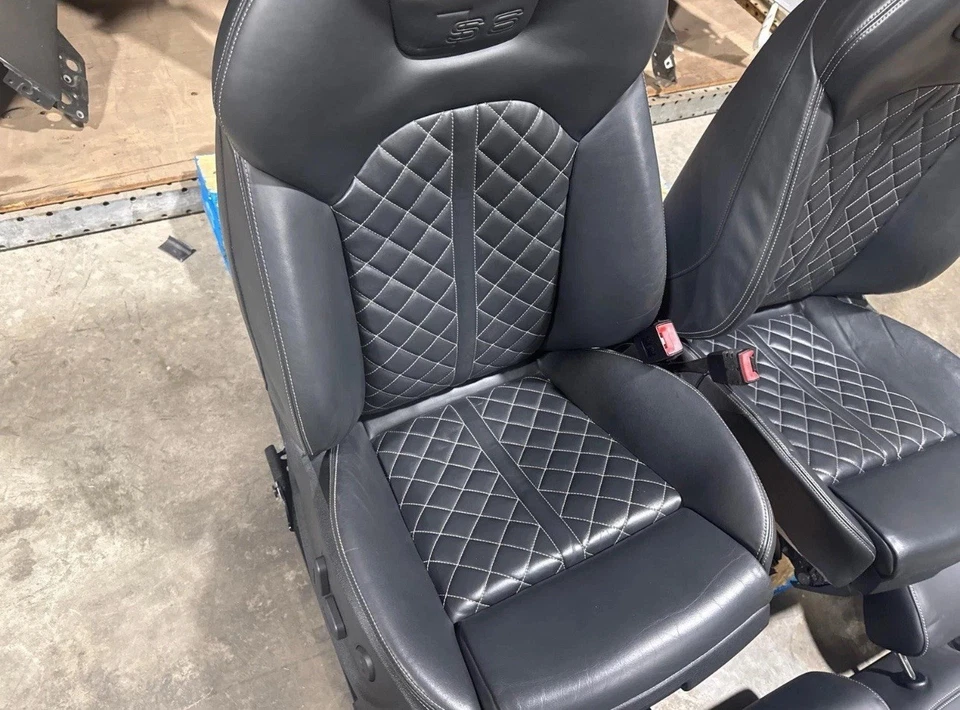 2013-2018 AUDI A6 S6 C7 NAPA LEATHER FRONT SEAT SEATS LEFT AND RIGHT BLACK OEM - Image 4 of 4