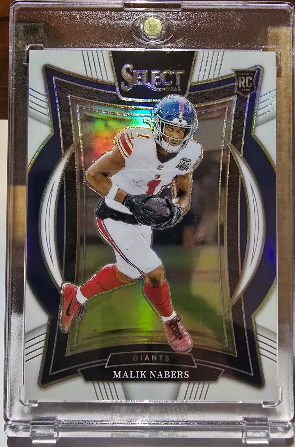 2024 Panini Select - Concourse Malik Nabers #29 White Prizm /35 (RC)