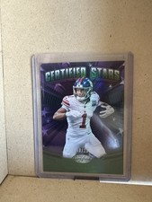 2025 Panini Certified Malik Nabers Certified Stars Mirror GREEN 19/25 SSP
