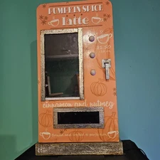 HTF Pumpkin Spice Latte Display Cabinet Vending Fall TJMaxx Homegoods Rae Dunn