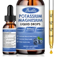 Potassium Magnesium Supplement Liquid - High Absorption Calm Magnesium Complex