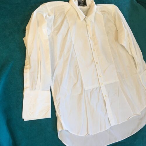 Charles Tyrwhitt Men's White Tuxedo Formal Bib French Cuff L/S Shirt Size 19/37 - Picture 6 of 13