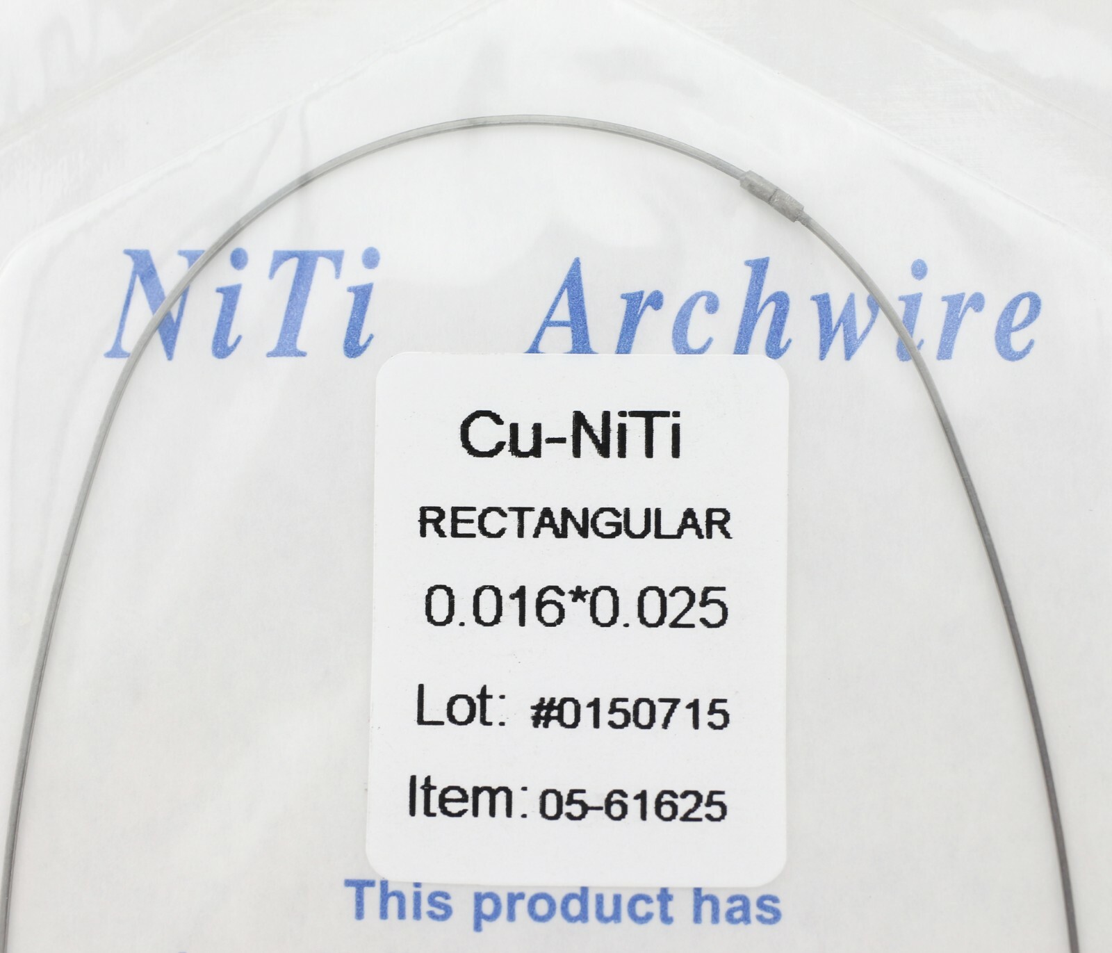 Orthodontic Copper NiTi Arch Wire With Stop Thermo CuNiTi 013 014 017*