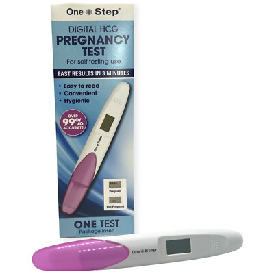 One Step Digital Pregnancy Test Fast and Easy to Use Clear