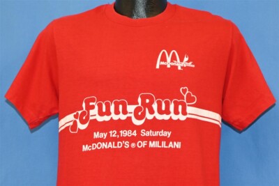 T-shirt Vintage Ronald McDonald House 80s - Healthknit - Bleu - Taille S