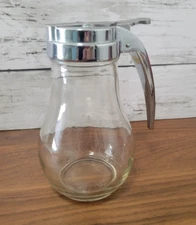 Clear Maple Syrup or Honey Dispenser-14 oz, Medium, Clear, Steel