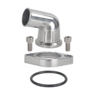 For SBC BBC Chevy 327 350 400 Polished 15° Swivel Water Neck Thermostat Housing
