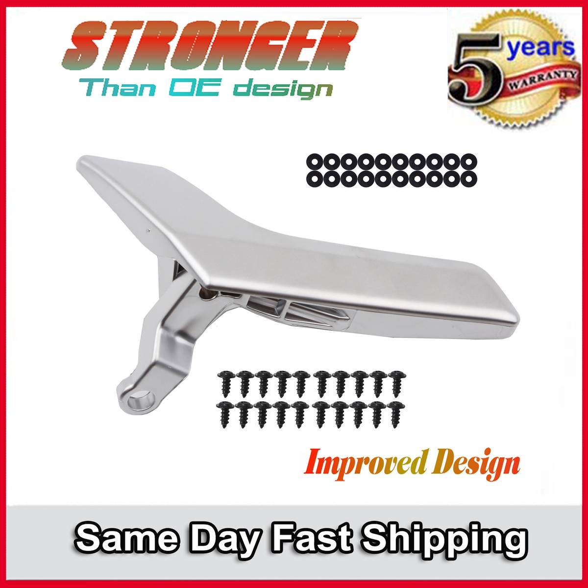 Interior Door Handle Repair Kit – Matte Silver, Driver Left Side For Mercedes W204 X204