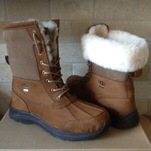 UGG Adirondack III Chestnut Waterproof Leather Snow Boots Size US 12 Womens NIB | eBay