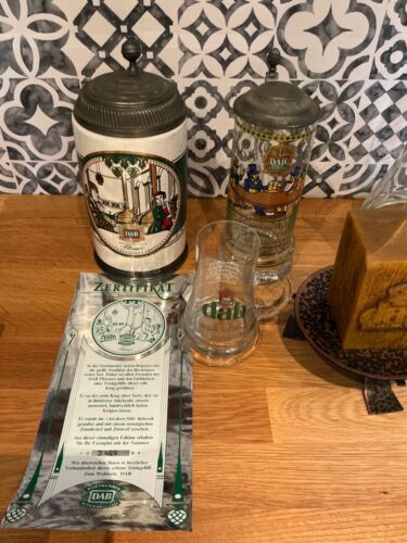 Dortmunder DAB Actien Brauerei Pilsener Krug Glas Kerze Pitcher - Bild 2 von 5