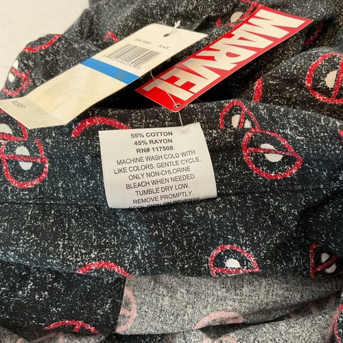 NWT MARVEL COMICS DEADPOOL Wade Wilson Button Up LS all over print Shirt XL - Picture 12 of 12