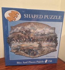 Bits And Pieces Shaped Puzzle 'The Last Supper' Ruane Manning 750 Piece SEALED