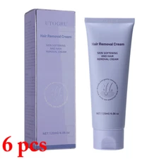 6/3PCS Permanent Hair Removal Cream Painless Stop Hair Growth Inhibitor Remover