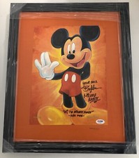 Bret Iwan Signed Mickey Mouse Artist Proof Stretched Canvas First Piece 21/40