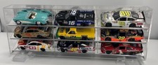 NASCAR Die cast 9 car Angled shelf 1:24 Display Case