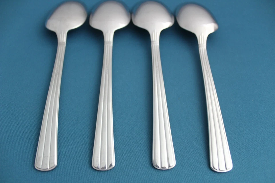 4 cucharas soperas ovaladas Cutipol ATHENA 18/10 acero inoxidable Portugal 8" Foto 4 de 4