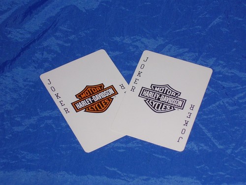 Harley Davidson Playing Cards w/ Beautiful Harley Bikes Depicted On Royal Cards 