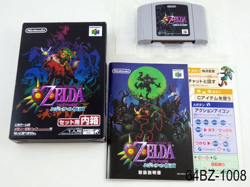 Complete Zelda Majora's Mask Nintendo 64 Japanese Import N64 X Pak ver US Seller