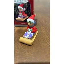 Hallmark Keepsake Ornament Maxine Riding A Toboggan Christmas 1998