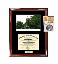AllGiftFrames University of Michigan Diploma Frame Lithograph Degree Graduation