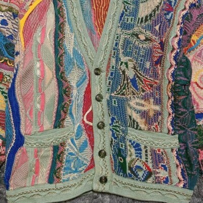 COOGI 3D Knit Men's Tops Cardigan Made in Australia Size SS from