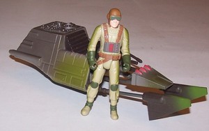1998 Star Wars Expanded Universe Speeder Bike With Rebel Speeder Bike Pilot Ebay