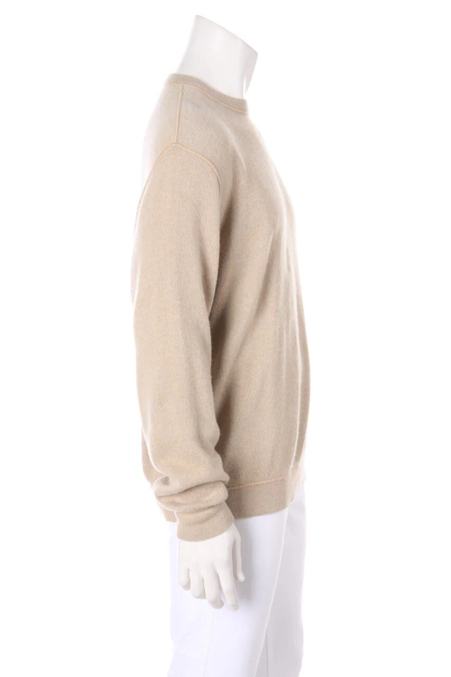 Ermenegildo Zegna Col 100% Cachemire Pull M Léger Beige - Photo 2/4