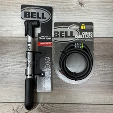 BELL AIRBLASTER 350 FRAME PUMP # 7116531 And Bell Combo Cable Lock Brand New