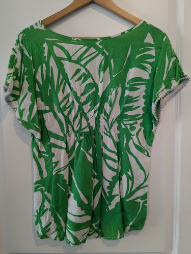 Lilly Pulitzer Target Top Girls Size XL 14-16 Boom Boom Floral Palm Tree Resort - Picture 7 of 16