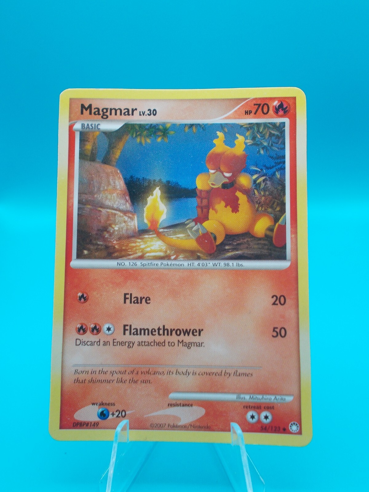 Magmar 54/123 Mysterious Treasures Pokémon TCG Regular Near Mint/Mint