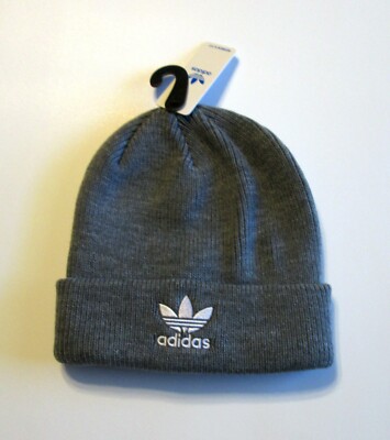 adidas Trefoil Beanie- Women's Grey 