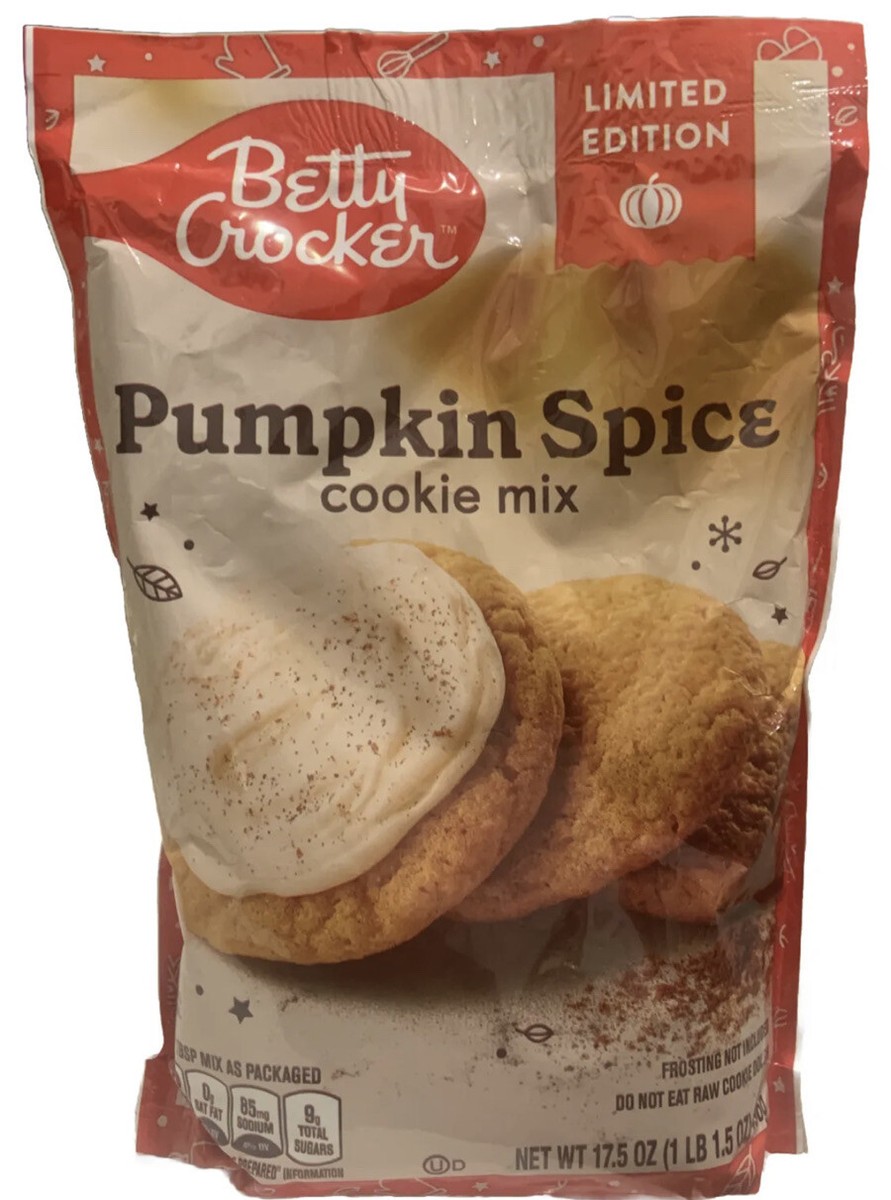 Limited Edition Betty Crocker Pumpkin Spice Cookie Mix Bag 17.5 oz