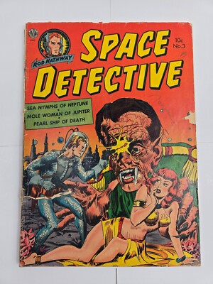 Space Detective #3 Avon Comics 1952 Golden Age Sci-Fi GGA Cover