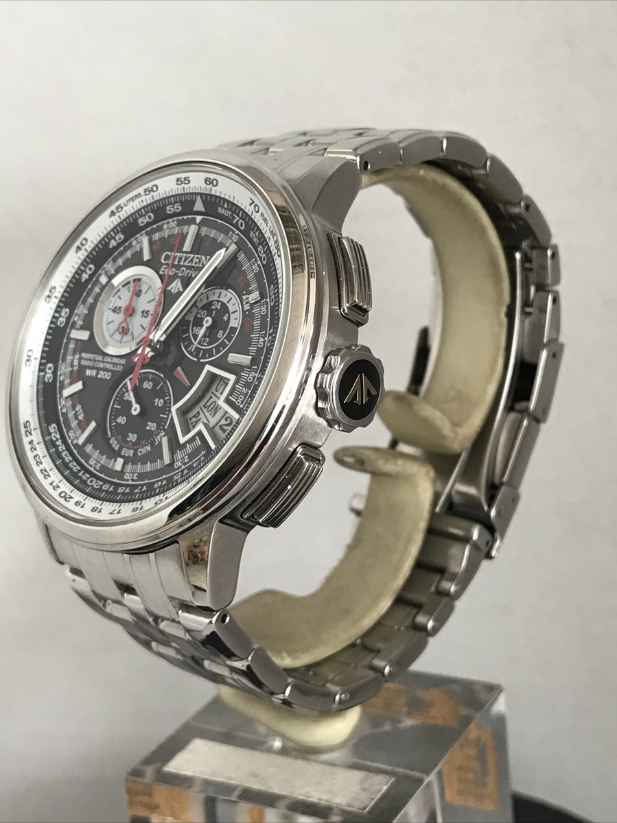 Mens Citizen Eco Drive Chrono-Time AT Alarm Radio Controlled