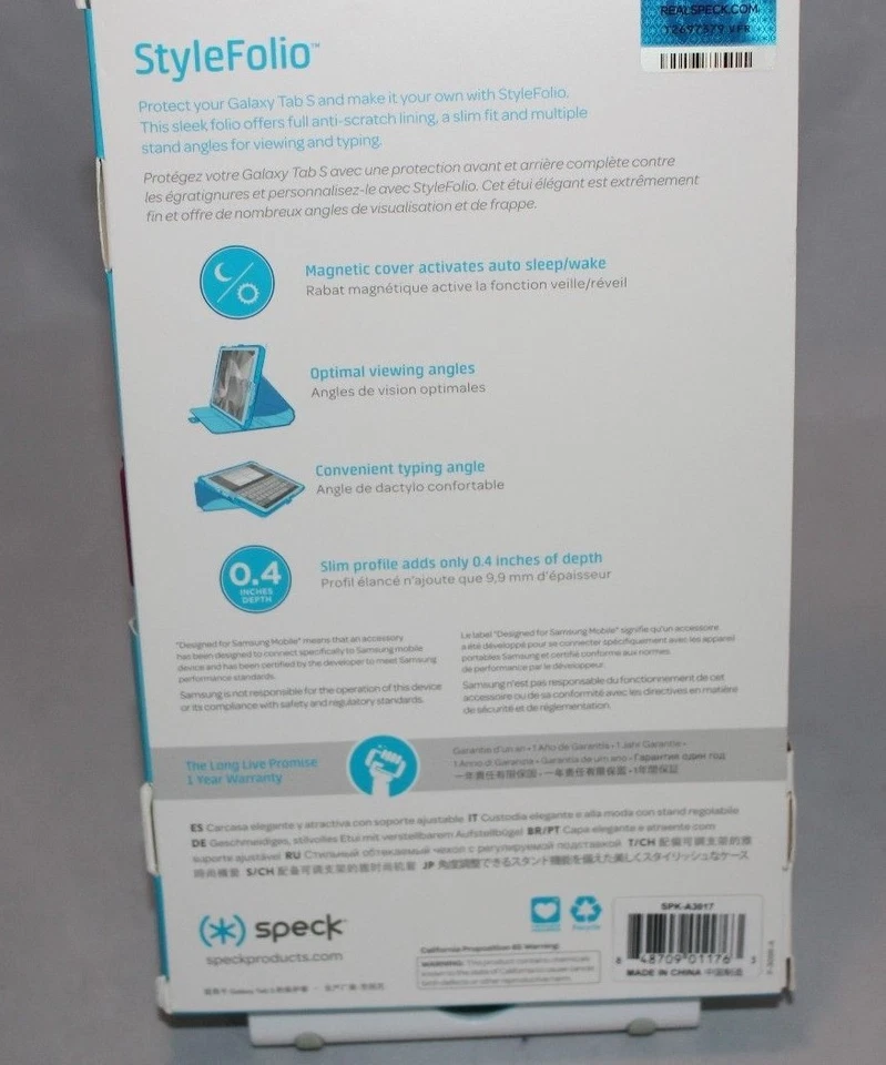 Tablets Pink Folio Case StyleFolio Folding Flex Speck Universal for 7 to 8.5 - Image 4 of 4