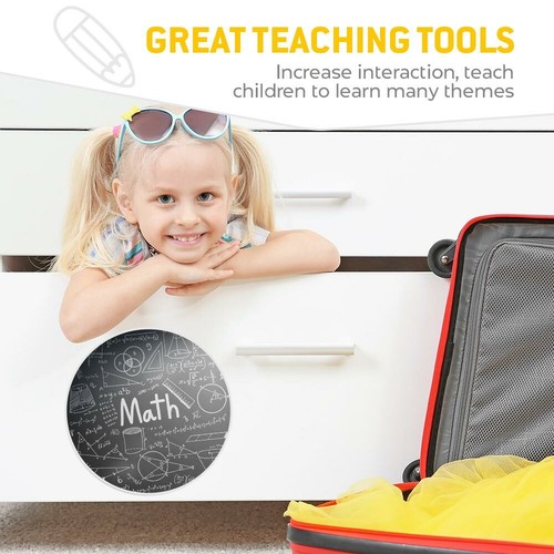 2 x Vinyl Stickers 20cm (bw) - Maths Chalkboard Teacher Student #36400 - Photo 5/8