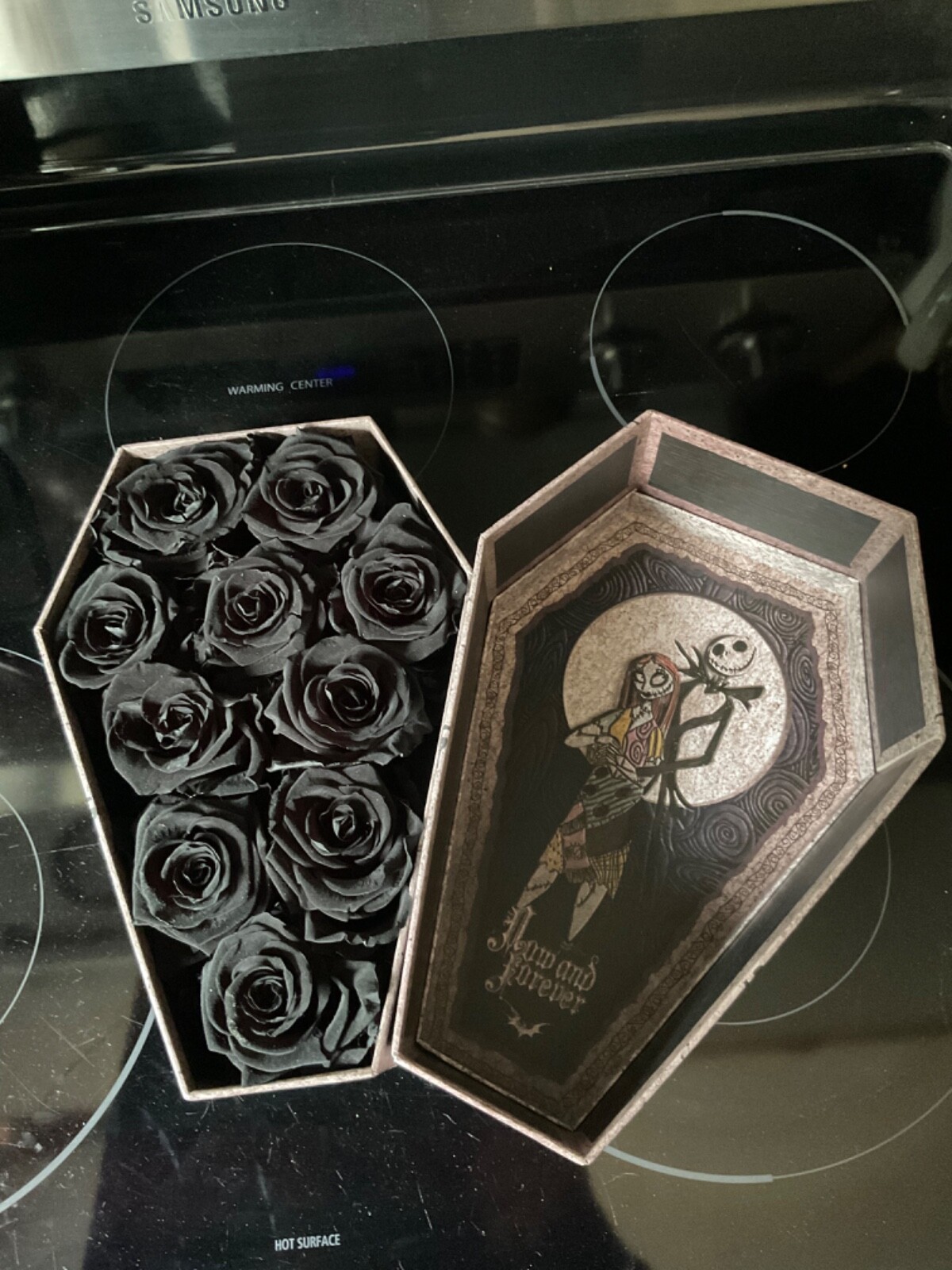 RARE! roseshire forever roses disney Nightmare before Christmas jack