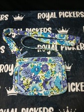 Borsa a tracolla Vera Bradley Blueberry Blooms Hipster organizer borsa
