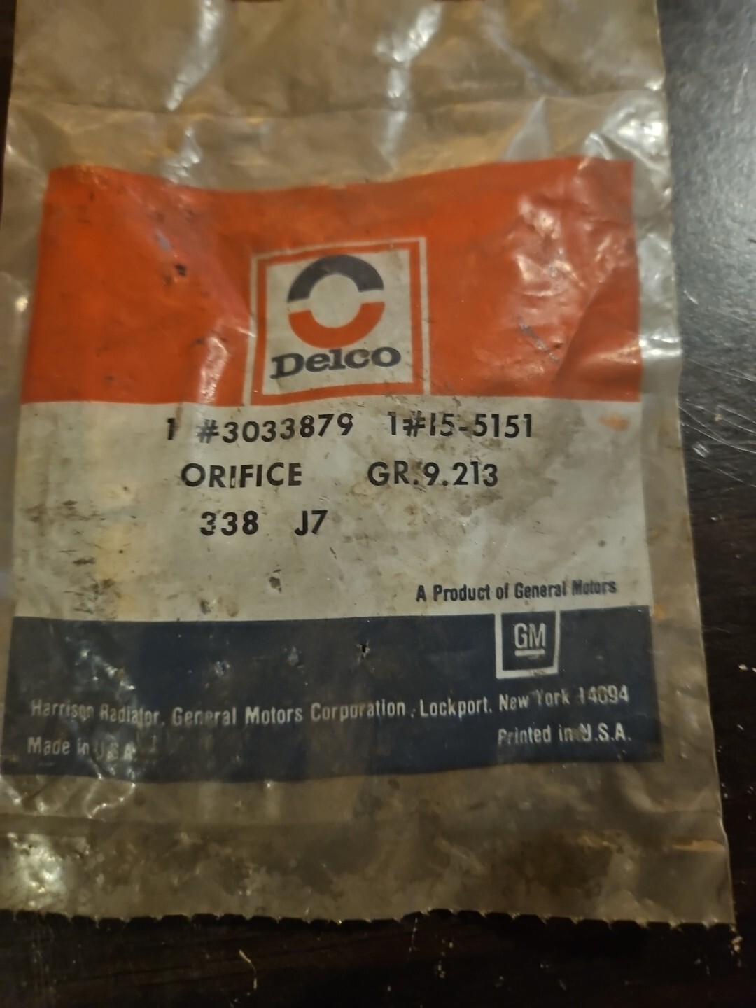 NOS Delco 3033879 Orifice Tube | eBay