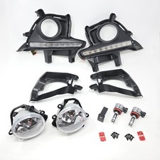 Clear Led Fog Light For 2014-2016 Toyota Highlander Dual Color Drl Bezel Switch Clear Led Fog Light For 2014-2016 Toyota Highlander Dual Color Drl Bezel Switch