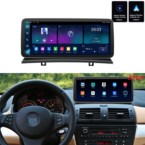 12.3" For 03-12 BMW X3 E83 Carplay Android Auto 4+64G Stereo Radio GPS Head Unit - Picture 1 of 24