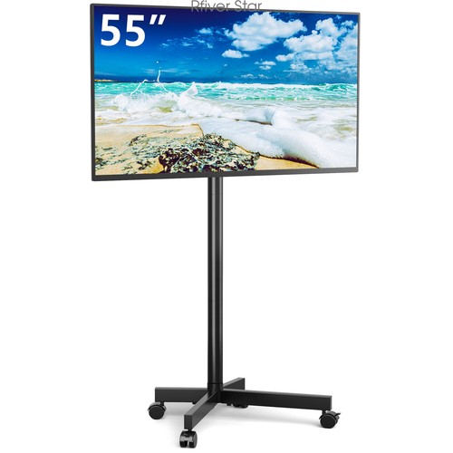 Universal Mobile TV Cart Floor Stand for 2355 Inch TVs with Mute