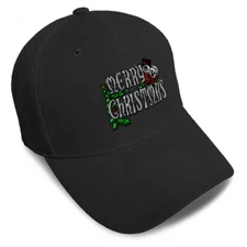 Baseball Cap Merry Christmas C Embroidery Dad Hats for Men & Women 1 Size