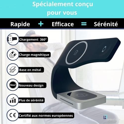 Chargeur à induction sans fil pour résoudre les pannes de batterie iPhone