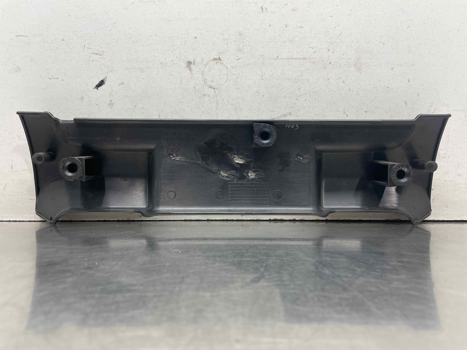 2006 Bentley Continental OEM Front Engine Cover & Center Trim Plate 07C103925AG