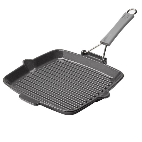 Zwilling Grill Pan Square Griddle Compact Cast Iron Induction Suitable