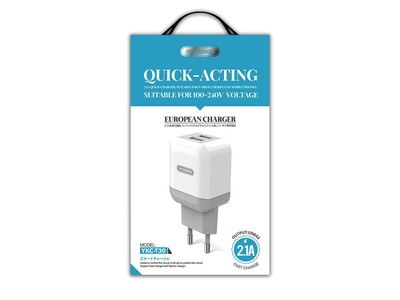 YK-Design AC Adapter 2xUSB 2.1A incl. Lightning cable (YKC-T30) Neu / Ovp