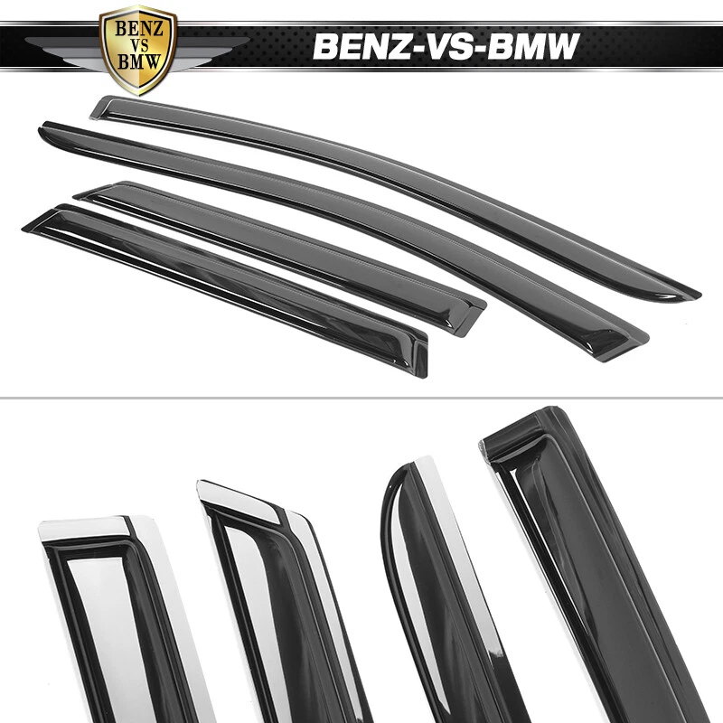 Se adapta a 07-14 Ford Edge 07-15 Lincoln MKX viseras de ventana ventilación protector de lluvia 4 piezas Foto 4 de 4